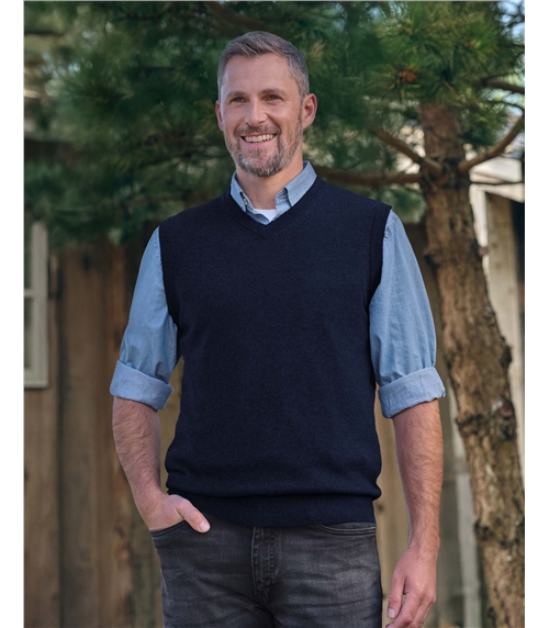 Cashmere and Merino Vest