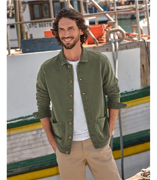 Jacke aus Baumwolljersey