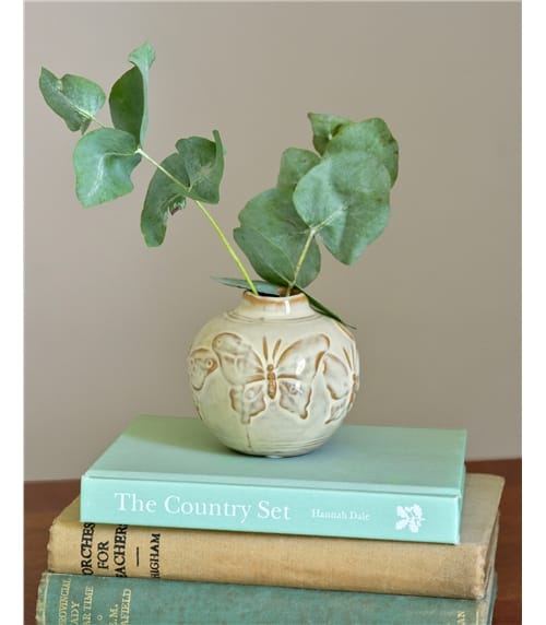 Butterfly Porcelain Bud Vase