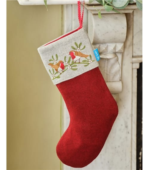 Wool Embroidered Stocking