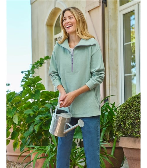 Lulworth Longline Textured Sweatshirt