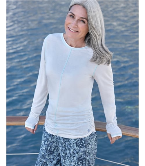Raven Ruched Side Base Layer Top