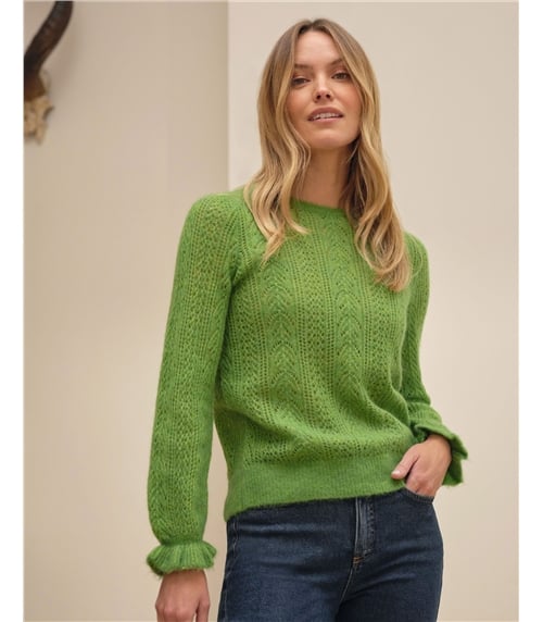 Alpaca Wool Lacy Sweater