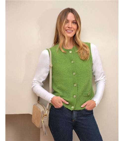 Alpaca Wool Fluffy Vest