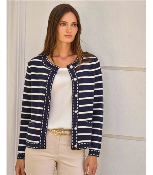 Cotton Wool Striped Milano Jacket