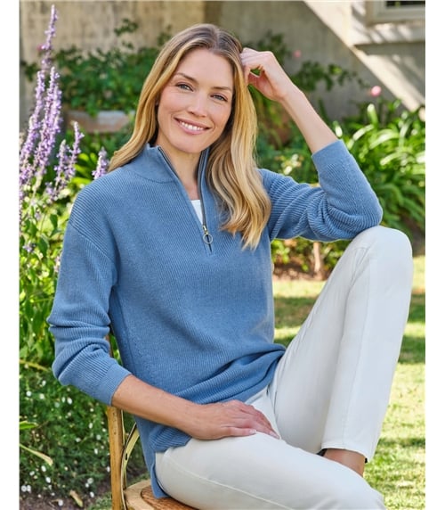 Half Zip Longline Jumper