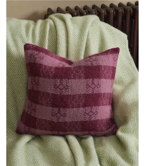 Housse de coussin à carreaux - Maison - Pure Laine