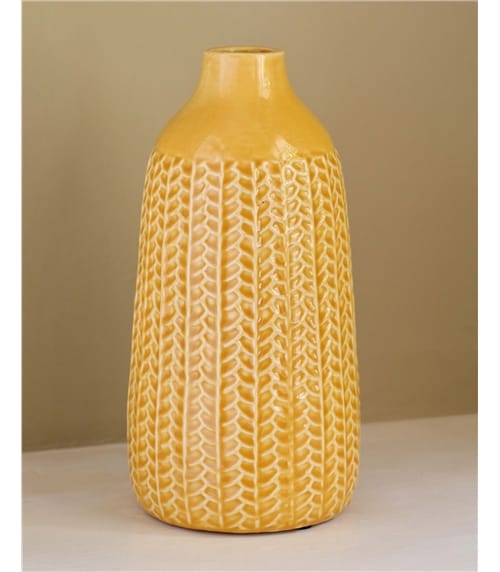 Yellow Ceramic Vase