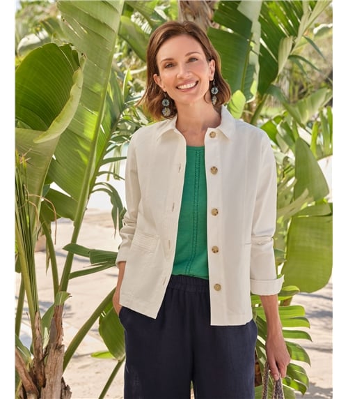 Baumwolljacke mit Taschen