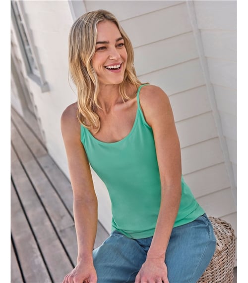 Spaghettiträger-Top aus Bio-Baumwolle