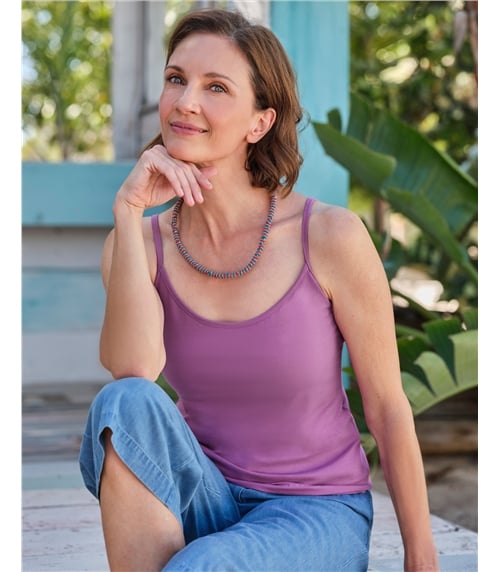 Spaghettiträger-Top aus Bio-Baumwolle