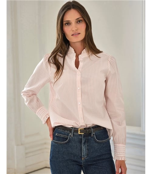 Cotton Frill Neck Shirt