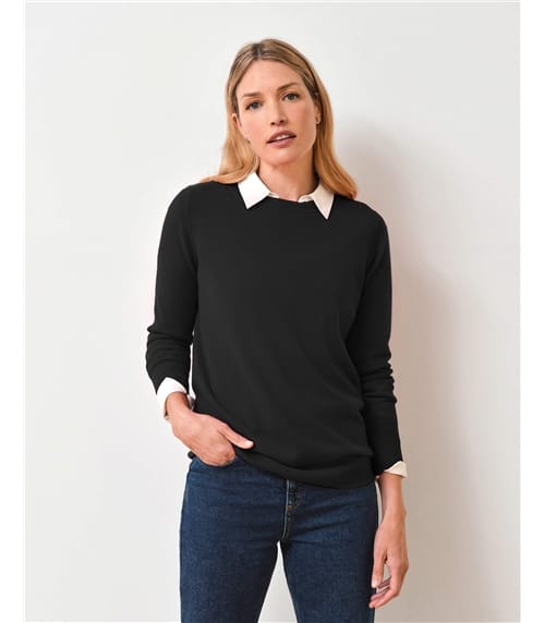 Womens Cashmere Boyfriend Sweater