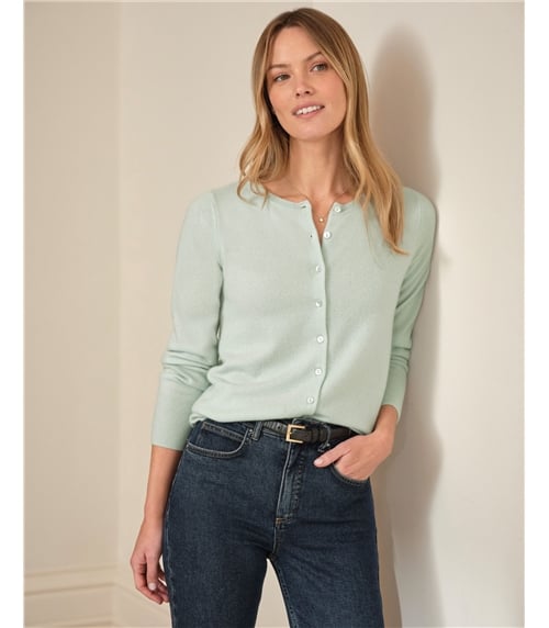 Cashmere Crew Neck Cardigan