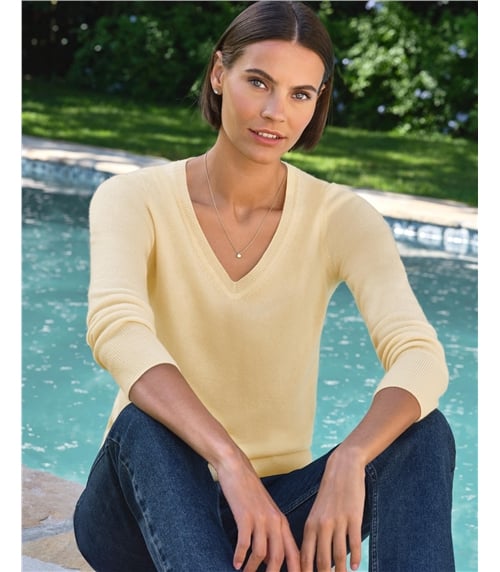 Cashmere V Neck Sweater