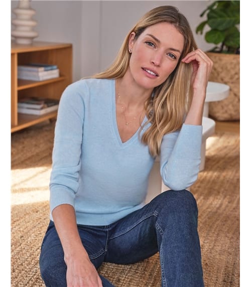 Cashmere V Neck Sweater