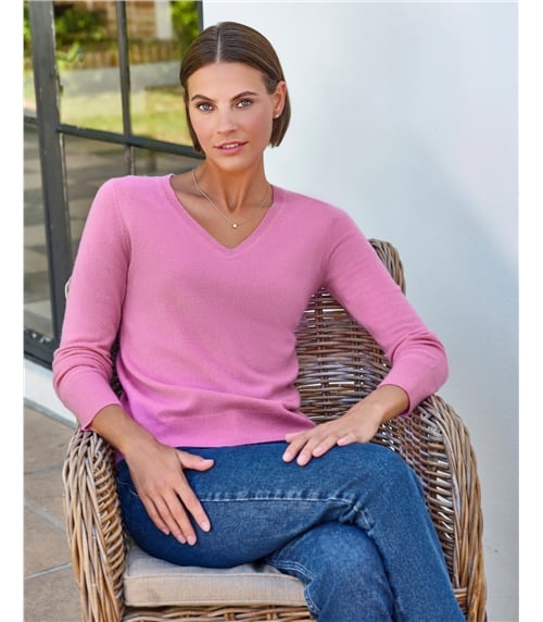 Cashmere V Neck Sweater