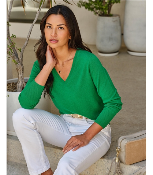 Cashmere V Neck Sweater