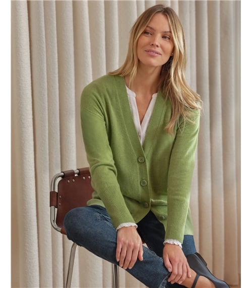 Pure Cashmere Boyfriend Cardigan
