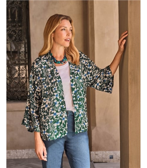 Printed Kimono Jacket