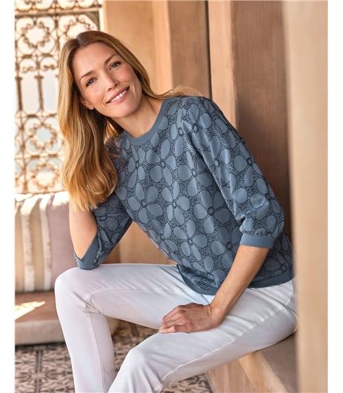 Embroidered Daisy Jumper