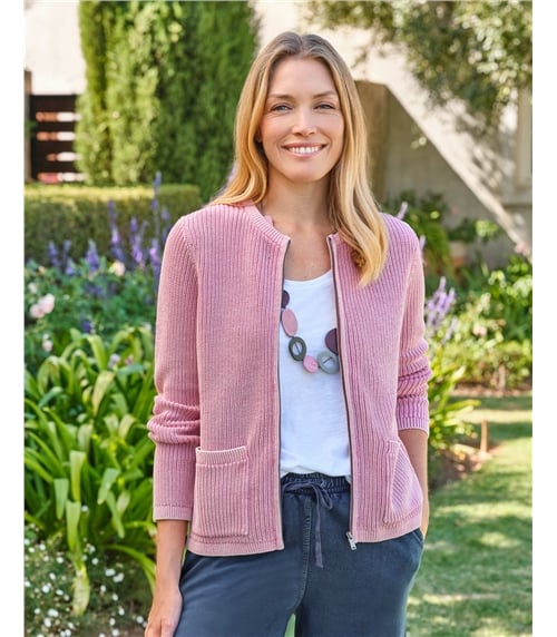 Cardigan à poche zippée