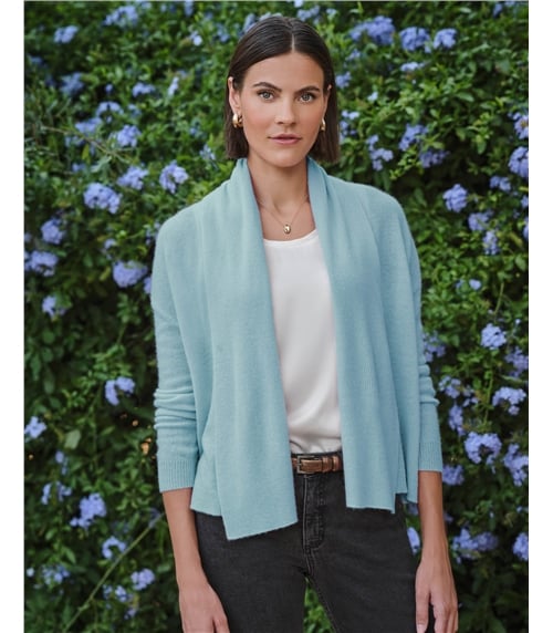 Cashmere Short Edge To Edge Cardigan