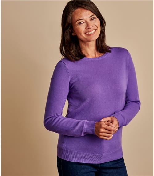 Cashmere and Merino Crew Neck Knitted Jumper