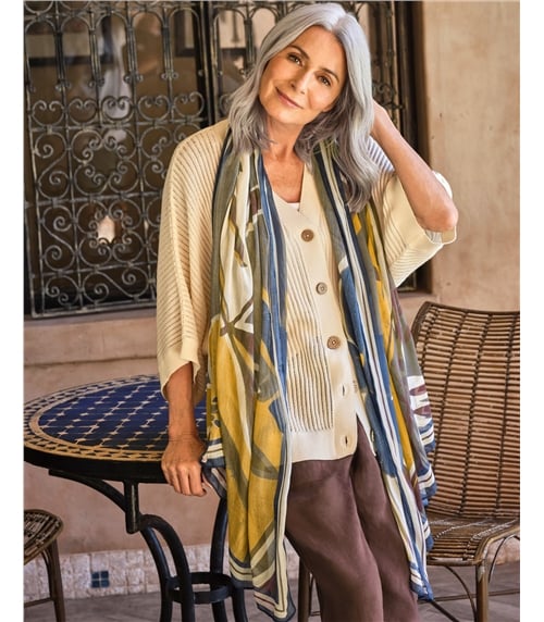 Foulard imprimé en modal léger