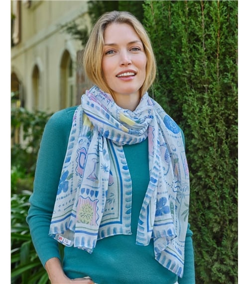 Foulard imprimé en modal léger