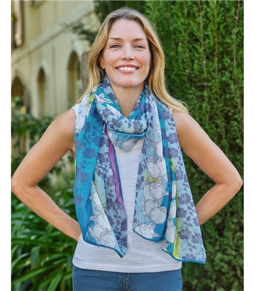 Foulard imprimé en modal léger