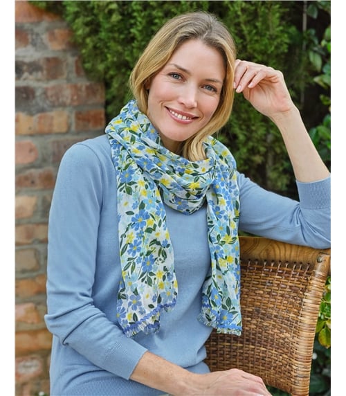 Foulard imprimé en modal léger