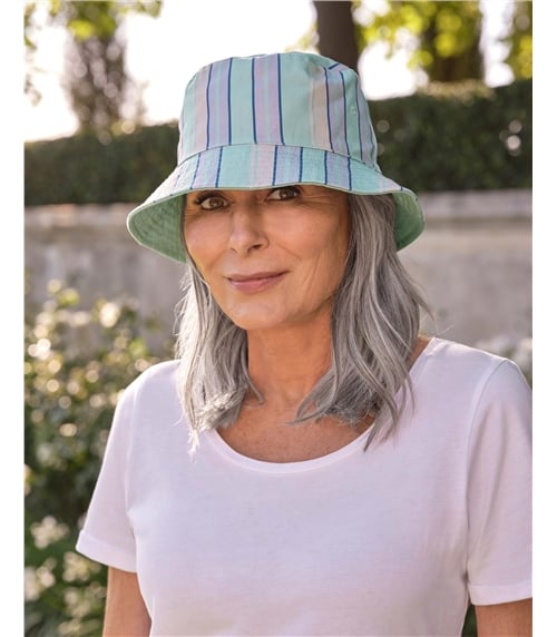 Chapeau de soleil réversible en coton