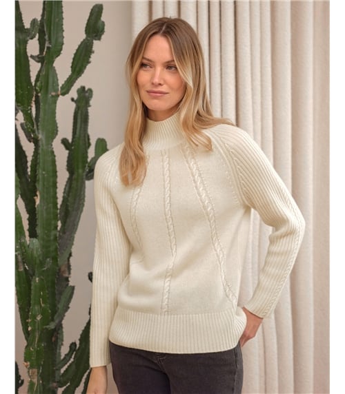 Pure Cashmere Cable Sweater