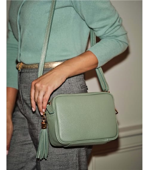 Soft Leather Bag With Tassel