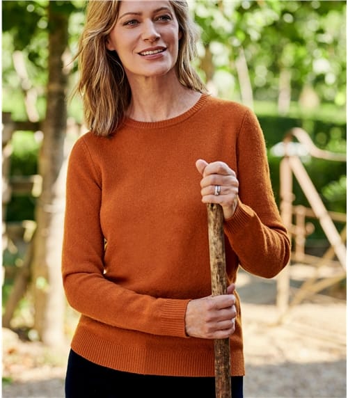 ladies rust coloured jumpers