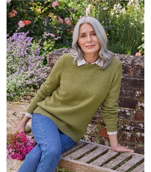 Womens Lambswool Crew