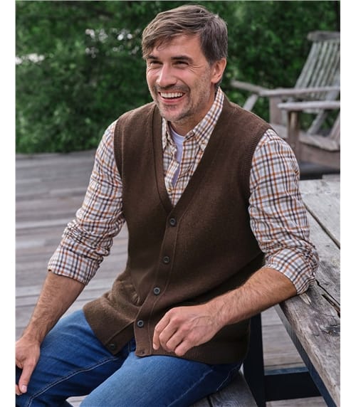 Gilet - Homme - Laine d’agneau certifiée 100% RWS