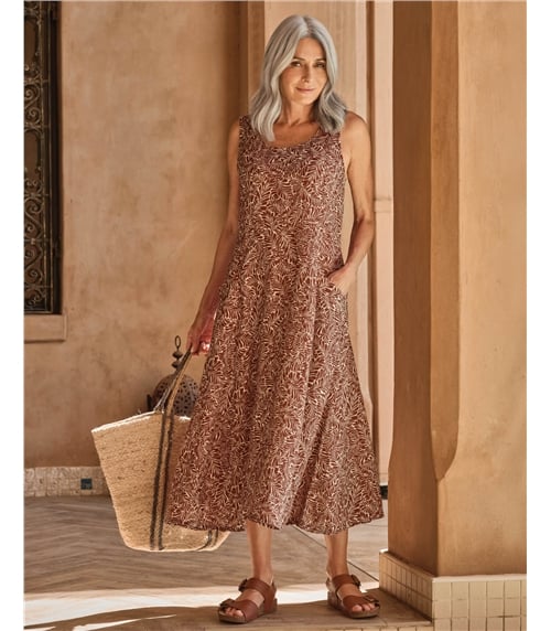 Womens Pocket Pinafore Dress