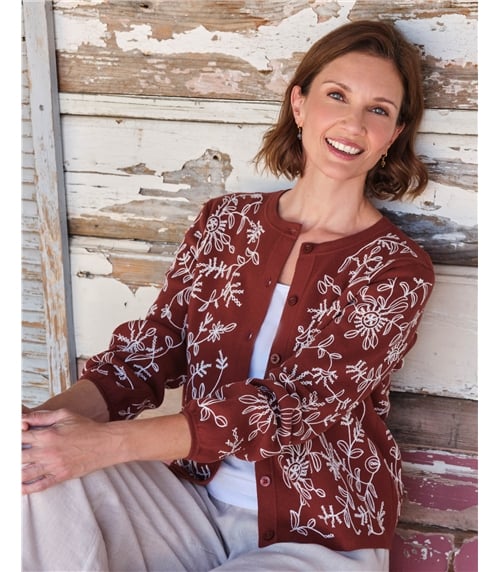 Knitted Summer Embroidered Jacket