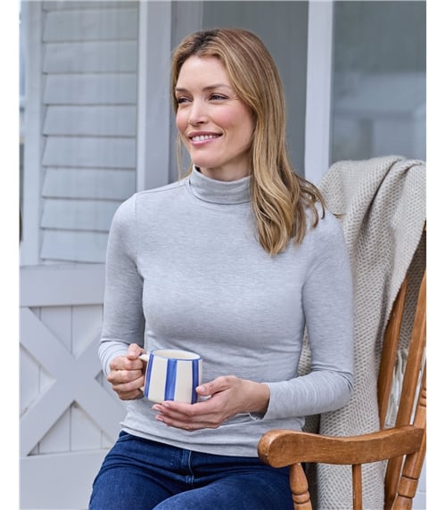 Sous-pull à col roulé - Femme - Jersey