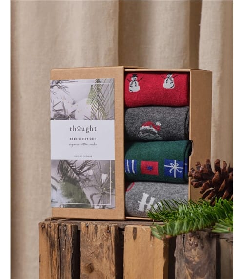 Socken-Geschenkbox (4 Paar), Weihnachten – Talton