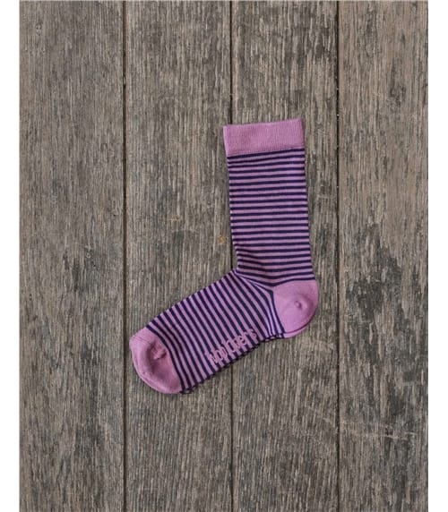 Womens Bamboo Stripe Sock