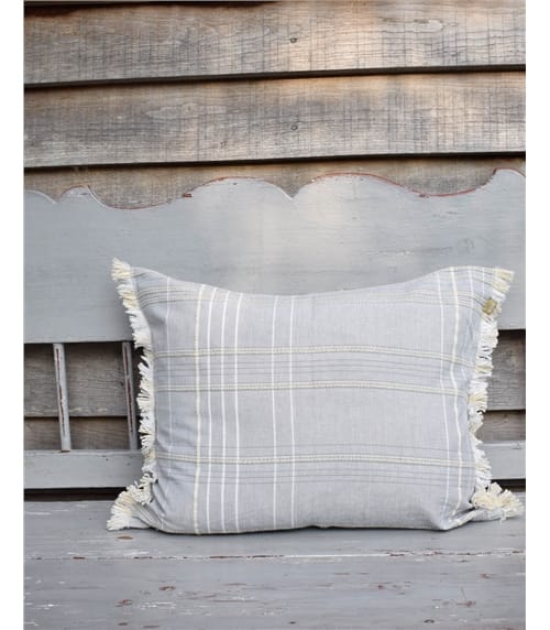 Textured Check Cushion