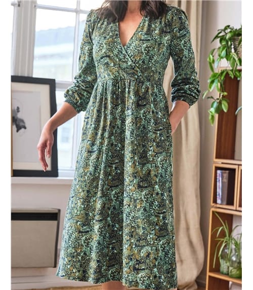 Erin Organic Cotton Jersey Wrap Dress