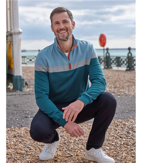 Organic Cotton Half Zip Jumper