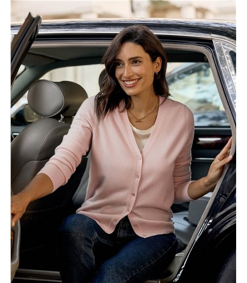 Cashmere V Neck Cardigan