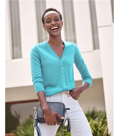 Cashmere V Neck Cardigan