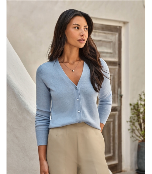 Cashmere V Neck Cardigan