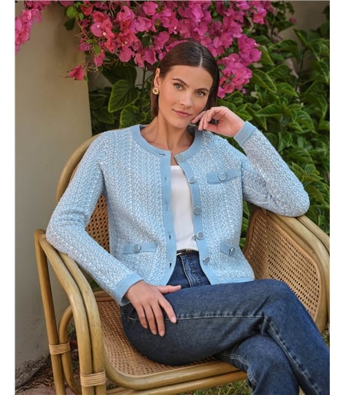 Cotton Tweedy Cardigan